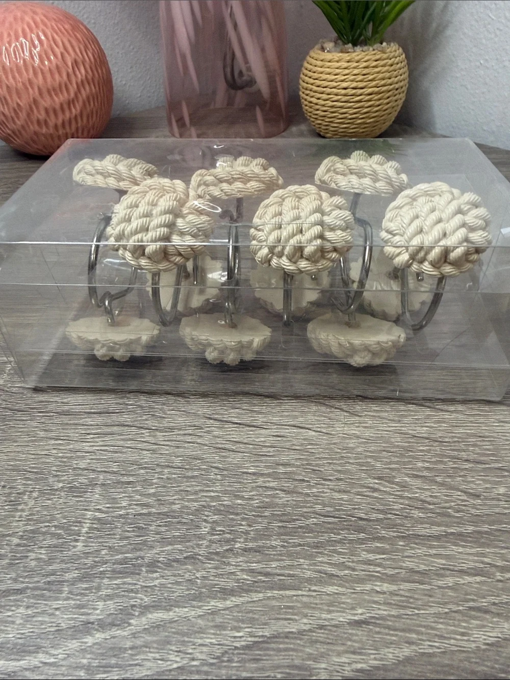 Better Homes & Gardens Nautical Beige Shower Hooks